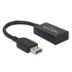 Delock Átalakító USB 3.1 Gen 2 A-típusú csatlakozódugó > USB Type-C típusú csatlakozóhüvely, aktív (65698)