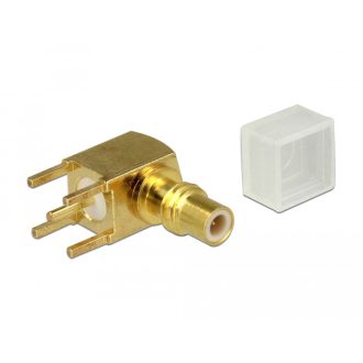 Delock Adapter, SMC jack 90 fokban ívelt PCB (65851)