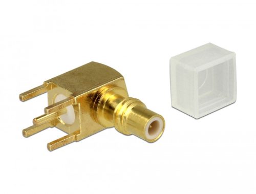 Delock Adapter, SMC jack 90 fokban ívelt PCB