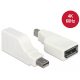 Delock Adapter, mini Displayport 1.2-es csatlakozódugó > Displayport-csatlakozóhüvely, 4K, 90 fokban (65867)