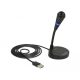 Delock USB mikrofon talppal és érintős némító gombbal (65868)