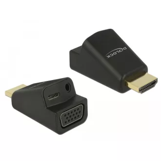   Delock Adapter HDMI-A dugó > VGA hüvely audióval (65895)
