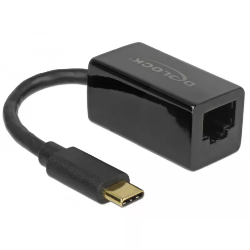 Delock Adapter SuperSpeed USB (USB 3.1 Gen 1) USB Type-C  csatlakozódugóval > Gigabit LAN 10/100/100 (65904)