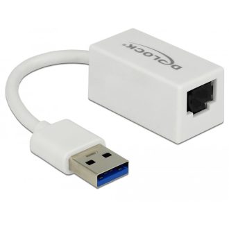   Delock Adapter SuperSpeed USB (USB 3.1 Gen 1) USB A-típusú csatlakozó > Gigabit LAN 10/100/1000 Mbps (65905)