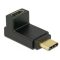 Delock Adapter USB 10 Gbps (USB 3.1 Gen 2) USB Type-C csatlakozó > csatlakozó ívelt felfelé / lefelé (65914)