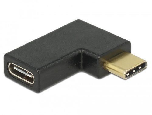 Delock Adapter USB 10 Gbps (USB 3.1 Gen 2) USB Type-C csatlakozó > csatlakozó ívelt bal / jobb (65915)