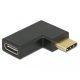 Delock Adapter USB 10 Gbps (USB 3.1 Gen 2) USB Type-C csatlakozó > csatlakozó ívelt bal / jobb (65915)