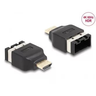   Delock HDMI autóipari adapter HDMI-E anya HDMI-A dugóhoz, 4K 60 Hz (65963)