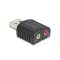 Delock Külső USB hangkártya 24 bit / 96 kHz Plug & Play mód Windows, MAC, Linux, Chrome operációs rendszerekhez (65964)