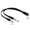 Delock Headset adapter 1 x 3,5 mm-es 4-tűs anya sztereo jack - 2 x 3,5 mm-es, 3-tűs apa sztereo jack (65967)