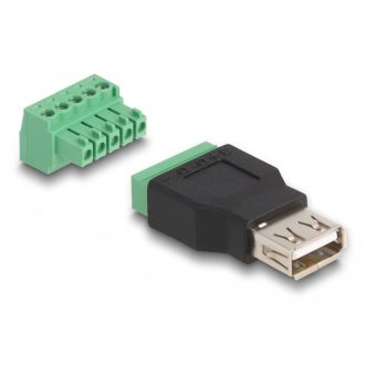   Delock USB 2.0 A-típusú anya - Terminal Block Adapter 2-rész (65973)