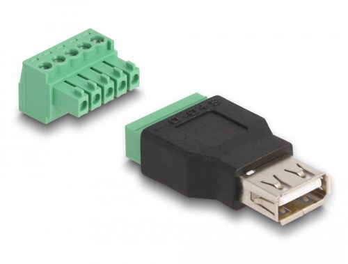 Delock USB 2.0 A-típusú anya - Terminal Block Adapter 2-rész