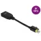 Delock Mini DisplayPort 1.4   DisplayPort adapter retesszel záró funkcióval 8K 60 Hz (65978)