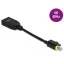 Delock Mini DisplayPort 1.4   DisplayPort adapter retesszel záró funkcióval 8K 60 Hz (65978)