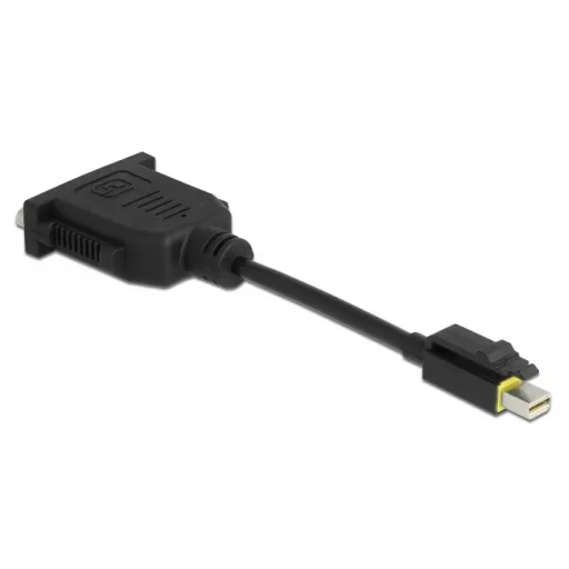 Delock Mini DisplayPort 1.1   DVI adapter retesszel záró funkcióval passzív (65979)