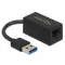 Delock Adapter SuperSpeed USB (USB 3.2 Gen 1) USB A-típusú > Gigabit LAN 10/100/1000 (66039)