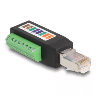   Delock RJ45 apa Cat.5e - Terminal Block Adapter 90 -ban hajlított (66048)