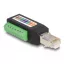 Delock RJ45 apa Cat.5e - Terminal Block Adapter 90 -ban hajlított (66048)
