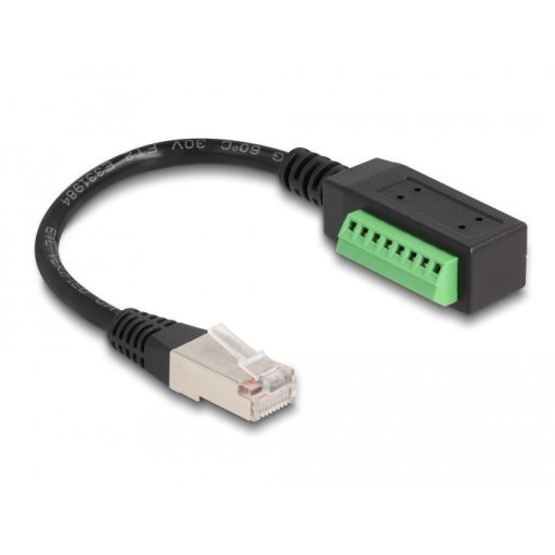 Delock RJ45 Kábel Cat.5e apa - Terminal Block Adapter 21,5 cm (66052)