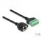Delock RJ45 kábel Cat.6 anya - Terminal Block Adapter beépíthető, 1 m hosszú, 2 részes (66055)