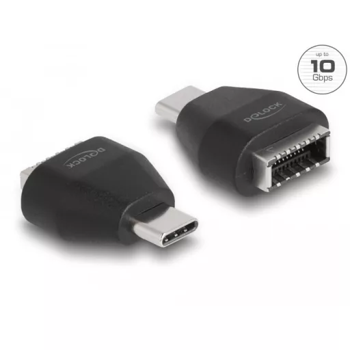 Delock Adapter USB Type-C  apa - USB 3.2 kulcs A anya fekete (66058)