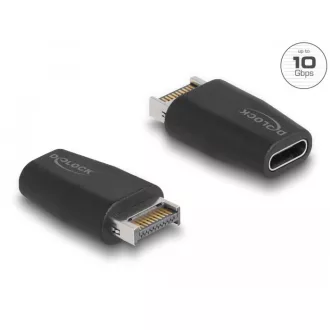   Delock Adapter USB 3.2 kulcs A apa -USB Type-C  anya fekete (66059)