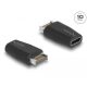 Delock Adapter USB 3.2 kulcs A apa -USB Type-C  anya fekete (66059)