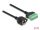 Delock RJ45 kábel Cat.6 anya - Terminal Block Adapter beépíthető, 2 m hosszú, 2 részes (66060)