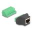 Delock RJ50 anya - Terminal block adapter nyomógombbal (66244)