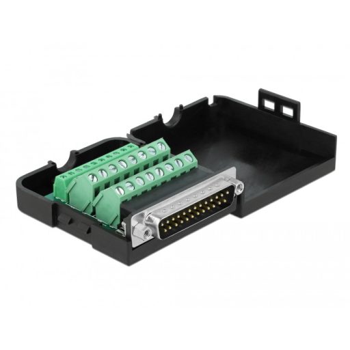 Delock DB25 párhuzamos adapter apa   26 tűs kapocstest házzal  (66266)