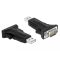 Delock Adapter USB 2.0 A-típusú csatlakozó - 1 x soros RS-422/485 DB9 (66286)