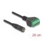 Delock Sztereo jack kábel anya 3,5 mm 4 tűs - Terminal Block Adapter 20 cm (66295)