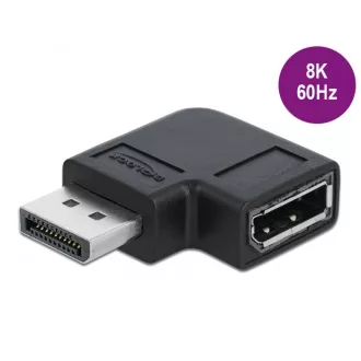   Delock DisplayPort 1.4 adapter csatlakozó aljzathoz 90   -kal balra dőlve 8K 60 Hz (66296)