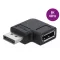 Delock DisplayPort 1.4 adapter csatlakozó aljzathoz 90   -kal balra dőlve 8K 60 Hz (66296)