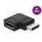 Delock DisplayPort 1.4 adapter csatlakozó aljzathoz 90   -kal derékszögben 8K 60 Hz (66297)