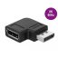 Delock DisplayPort 1.4 adapter csatlakozó aljzathoz 90   -kal derékszögben 8K 60 Hz (66297)