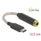 Delock Audio adapter USB Type-C  apa   4,4 mm 5-tus sztereo jack anya 12,5 cm (66302)