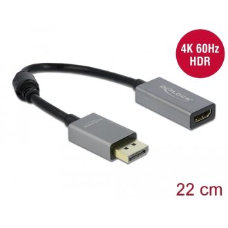   Delock Aktív DisplayPort 1.4 - HDMI átalakító 4K 60 Hz (HDR) (66436)