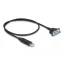 Delock USB 2.0 soros RS-232 adapterhez kompakt soros konnektor házzal 50 cm FTDI (66453)