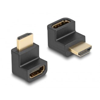   Delock nagysebességű HDMI Ethernet adapter apa és anya szögletes 8K 60 Hz Fekete (66458)