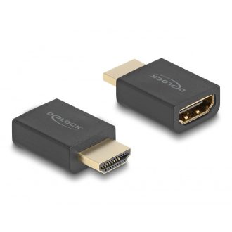   Delock Nagy sebességű HDMI Ethernet adapterrel apa - anya 8K 60 Hz fekete (66460)
