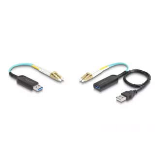   Delock A-típusú USB 10 Gbps bővítő szett LC Duplex kábellel (66466)