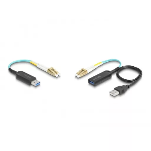 Delock A-típusú USB 10 Gbps bővítő szett LC Duplex kábellel (66466)