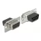 Delock D-Sub 9-tűs csatlakozódugó  RJ50 anya összekötő adapter szürke (66472)