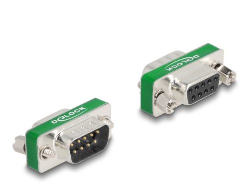 Delock RF/EMI interferencia elnyomó szűrő D-Sub 9 tűs apa   anya aluláteresztő szűrő képességgel (66476)