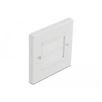   Delock Kábelrendező keret fehér fésűsávokkal 86 x 86 mm (66495)