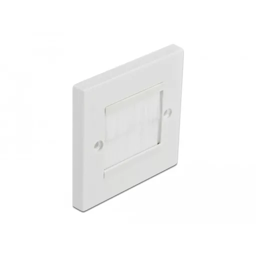 Delock Kábelrendező keret fehér fésűsávokkal 86 x 86 mm (66495)
