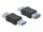 Delock USB 3.0 Adapter - A-típusú apa csatlakozó - A-típusú anya csatlakozó adat blokkoló (66497)
