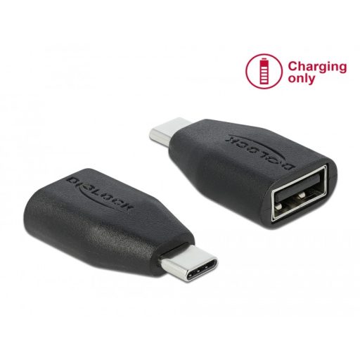 Delock USB adatblokkoló USB Type-C  csatlakozó - USB A-típusú aljzat (66528)