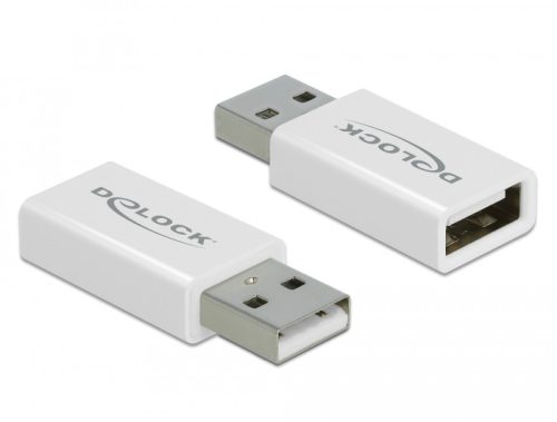 Delock USB 2.0 Adapter - A-típusú apa csatlakozó - A-típusú anya csatlakozó adat blokkoló